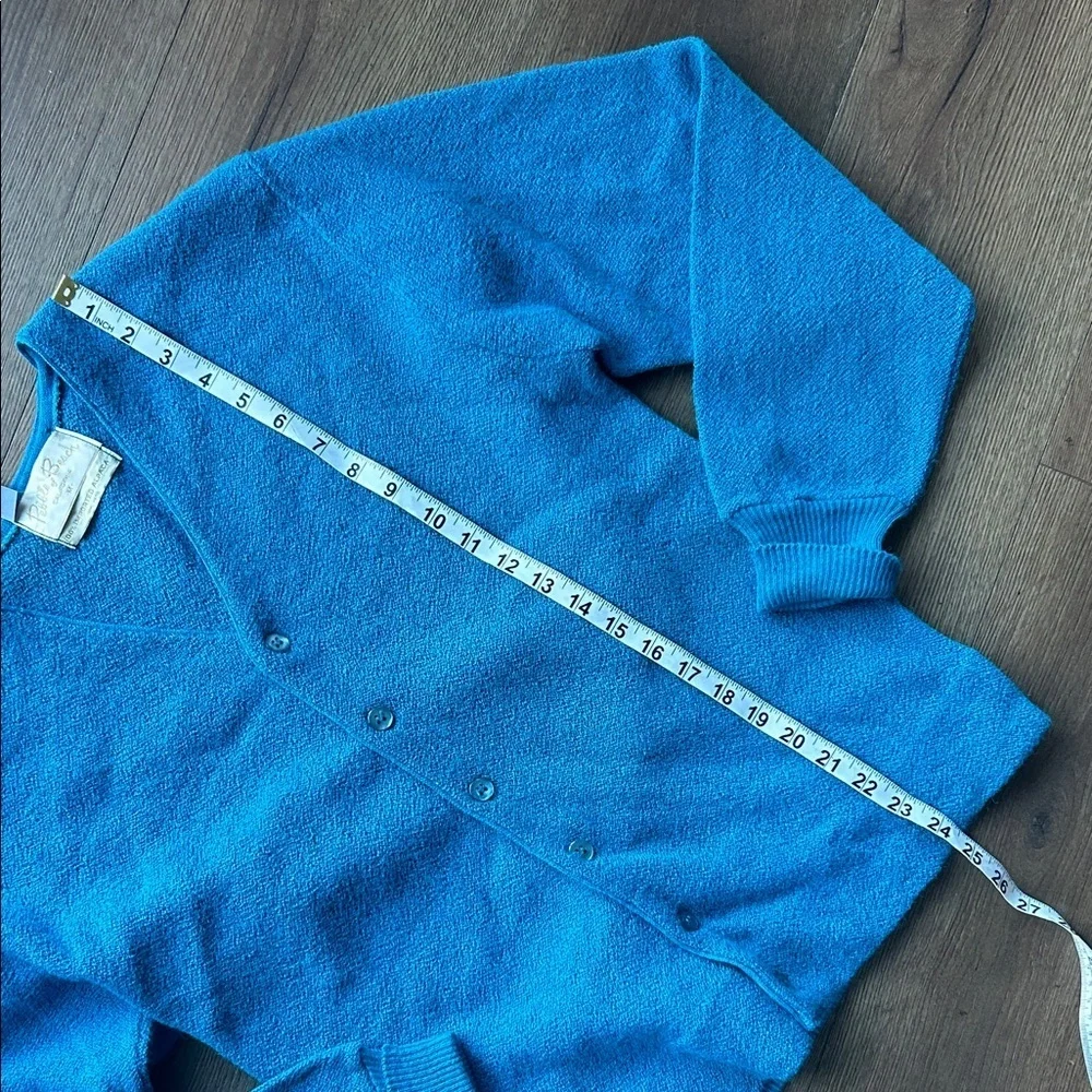 Pebble Beach Alpaca Vintage Men's Blue V-Neck Sweater ! Medium